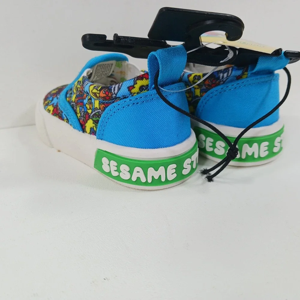 Sesame Street Ground Up Toddler Boys Girls Slip On Sneakers Multi Color Size 5